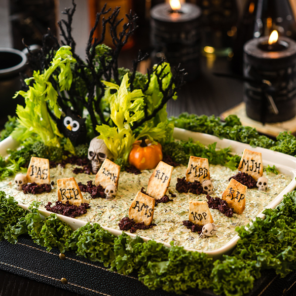 Halloween Graveyard Party Dip