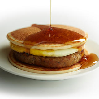 Pancakes and Sausage Breakfast Sandwich image
