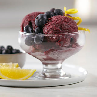 Blueberry Lemon Prosecco Sorbet image