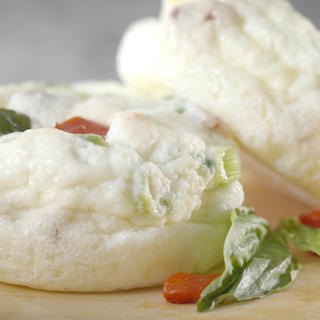 Egg White Bites with Roasted Red Peppers and Basil image
