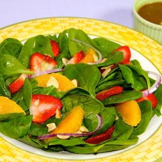 Strawberry Spinach Salad with Orange Balsamic Vinaigrette image